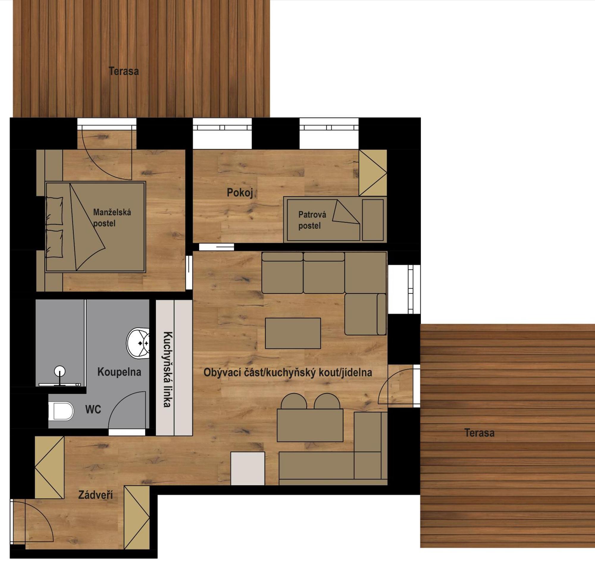 Apartmany Barth Holiday - Rezidence Maj Pec pod Snezkou Bilik gambar